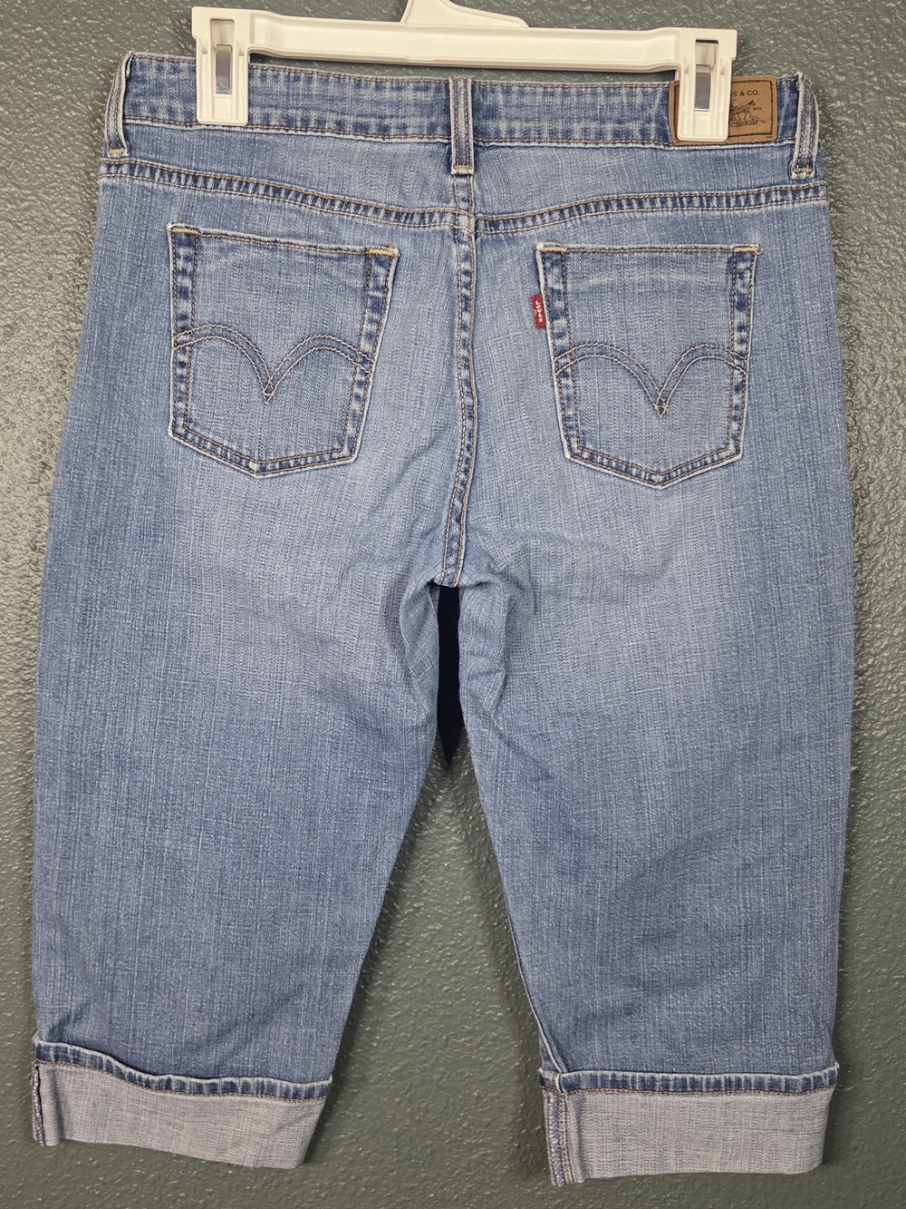 Levis Jeans Women 10 Denim 515 Capri Cropped Short Preppy Mom Casual Comfort - Picture 2 of 7